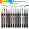 12 Pieces Metallic Double Line Outline Markers Glitter Pen Set for Rock Painting, Glass, Mug, Wood, Fabric, Canvas, DIY Craft with Fine Medium Tip